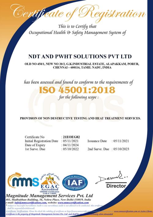 ISO-45001-Certified Company