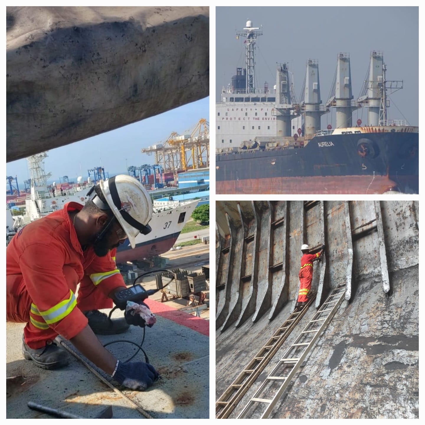 JOB DONE- UTM Survey has been successful completed for MV AURELIA (vessel) @ Vizag Port india.