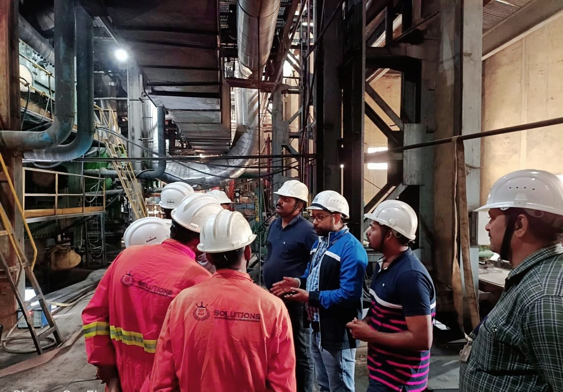 Our team interacting with the representatives of Gujarat State Electricity Corporation Limited, to know more about the actual requirement of tube inspection and schedule.