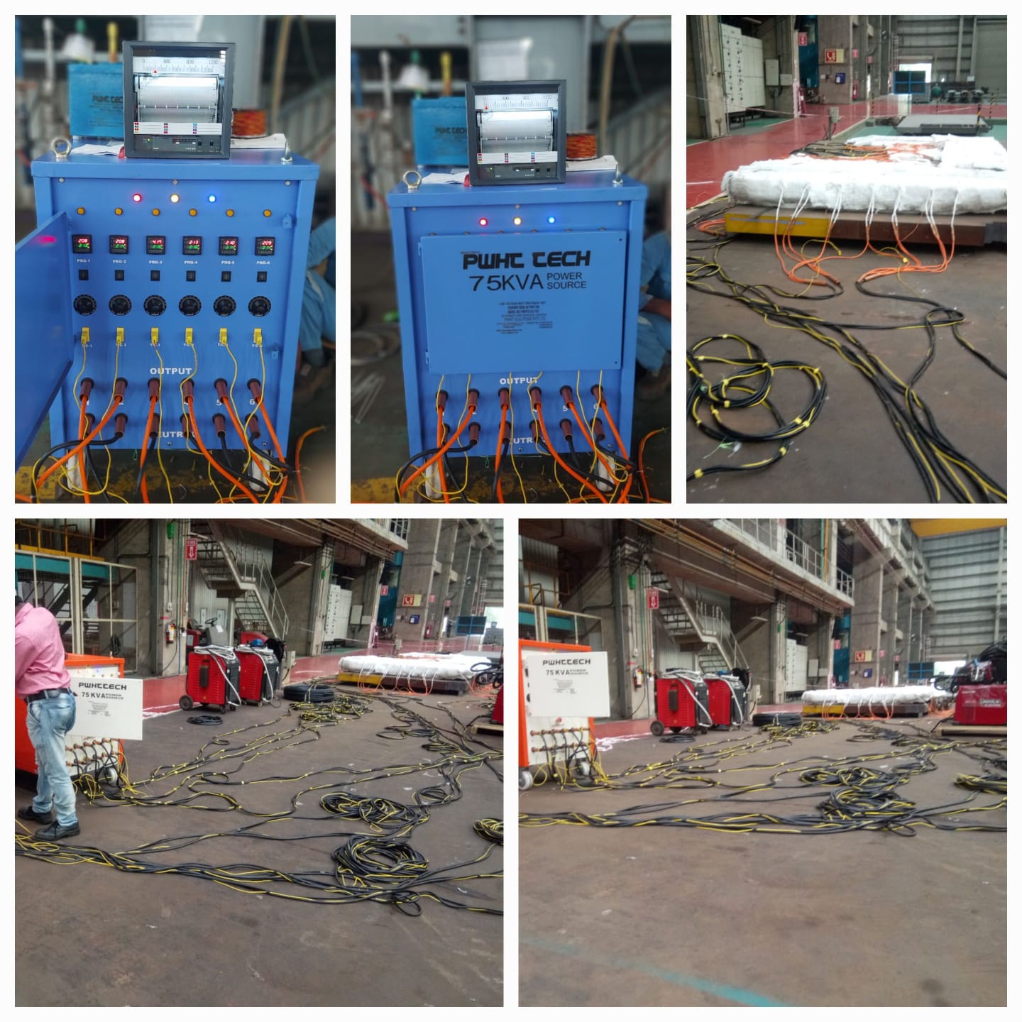 OUR TEAM IS CONDUCTING POST WELD HEAT TREATMENT PROCESS At TOSHIBA JSW 