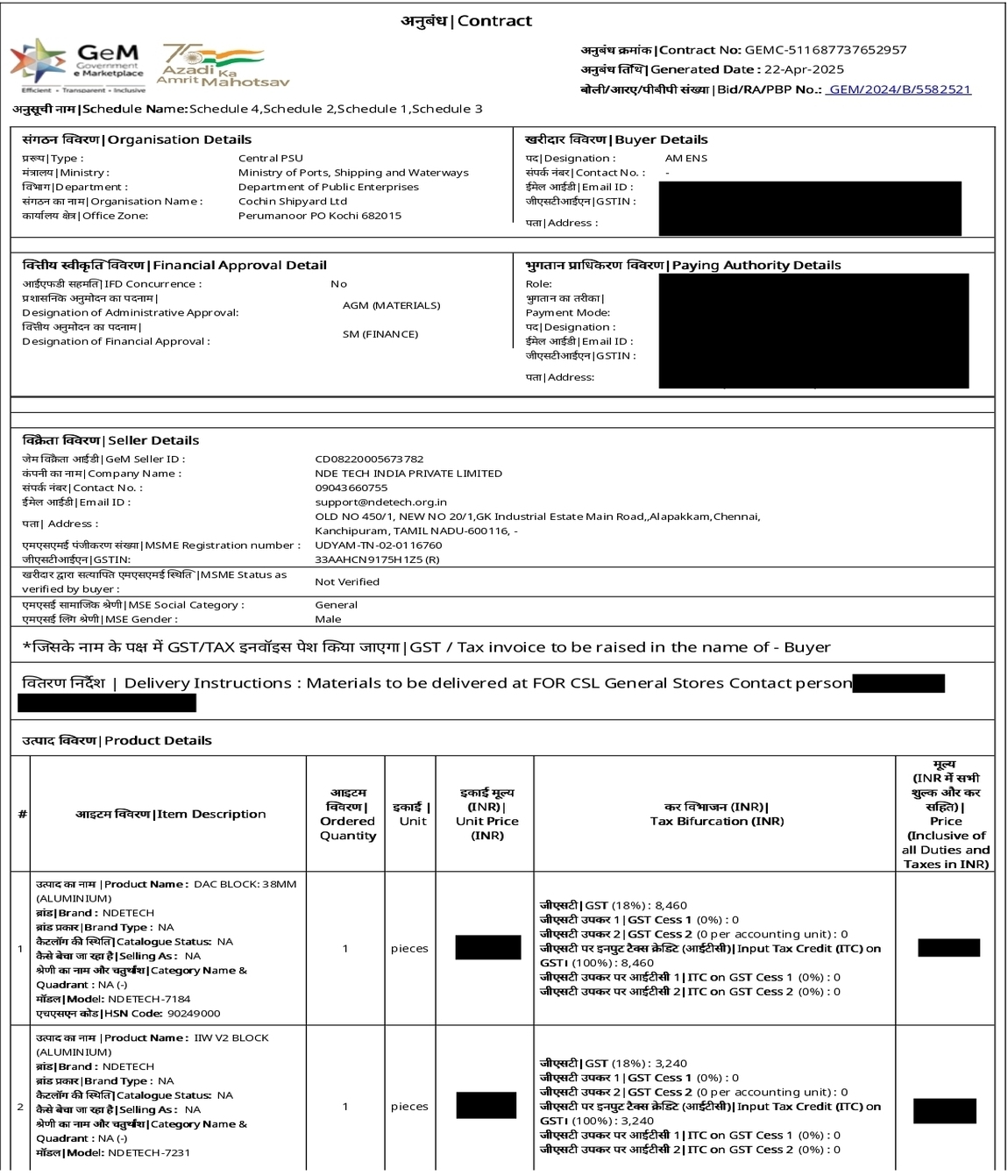 NDE TECH – Cochin Shipyard Ltd, Kochi