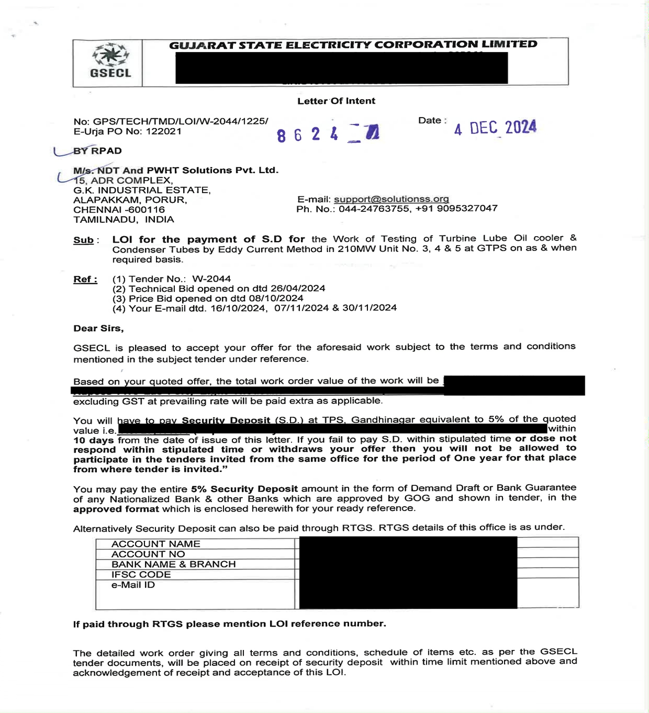 GSECL Gandhinagar TPS, Gandhinagar – 382041